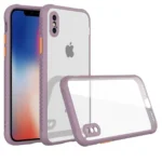 Uray store Apple iPhone XS Max Kılıf Miami Şeffaf Silikon - Açık Mor