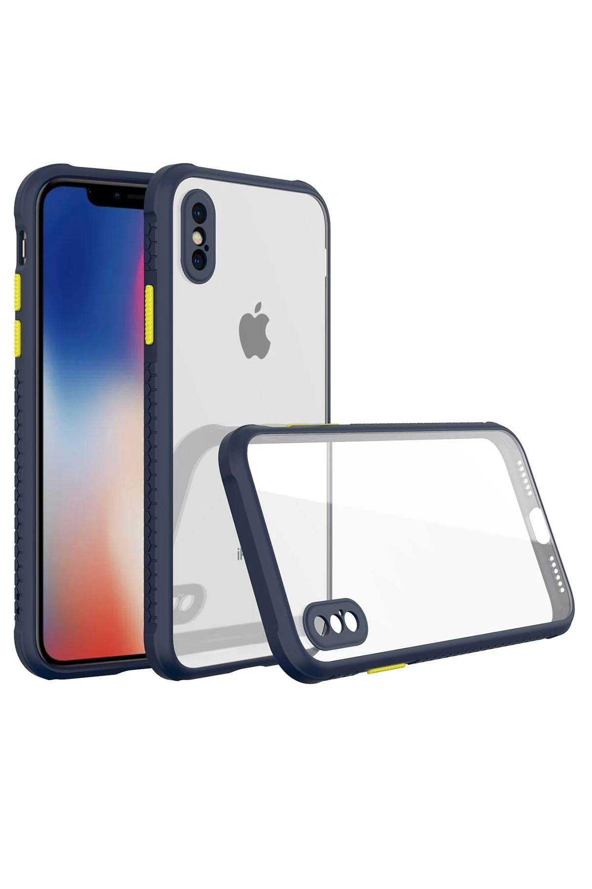 newface-iphone-xs-max-kilif-miami-seffaf-silikon-lacivert-default Uray store Apple iPhone XS Max Kılıf Miami Şeffaf Silikon - Lacivert - Görsel 1