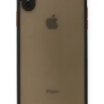 Uray store Apple iPhone XS Max Kılıf Montreal Silikon Kapak - Siyah