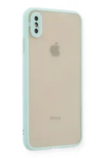 Uray store Apple iPhone XS Max Kılıf Montreal Silikon Kapak - Turkuaz - Görsel 2
