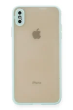 Uray store Apple iPhone XS Max Kılıf Montreal Silikon Kapak - Turkuaz