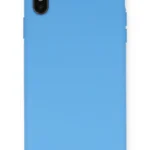 Uray store Apple iPhone XS Max Kılıf Nano içi Kadife Silikon - Mavi