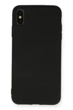 Uray store Apple iPhone XS Max Kılıf Nano içi Kadife Silikon - Siyah