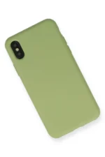 Uray store Apple iPhone XS Max Kılıf Nano içi Kadife Silikon - Yeşil - Görsel 2