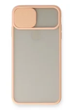 Uray store Apple iPhone XS Max Kılıf Palm Buzlu Kamera Sürgülü Silikon - Pembe - Görsel 2