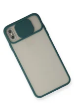Uray store Apple iPhone XS Max Kılıf Palm Buzlu Kamera Sürgülü Silikon - Yeşil - Görsel 3