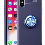 Uray store Apple iPhone XS Max Kılıf Range Yüzüklü Silikon - Mavi