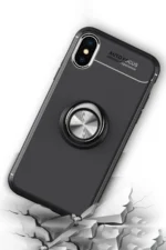Uray store Apple iPhone XS Max Kılıf Range Yüzüklü Silikon - Mavi - Görsel 7