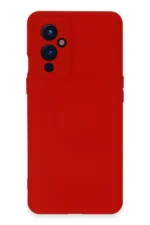 Uray store One Plus 9 Kılıf Nano içi Kadife Silikon - Kırmızı