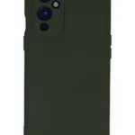 Uray store One Plus 9 Kılıf Nano içi Kadife Silikon - Koyu Yeşil