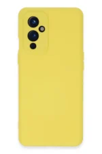 Uray store One Plus 9 Kılıf Nano içi Kadife Silikon - Sarı