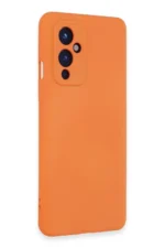 Uray store One Plus 9 Kılıf Nano içi Kadife Silikon - Turuncu - Görsel 2