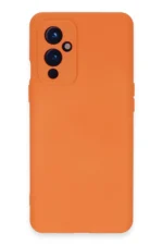 Uray store One Plus 9 Kılıf Nano içi Kadife Silikon - Turuncu