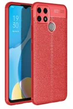 Uray store Oppo A15 Kılıf Auto Focus Kapak - Kırmızı