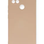 Uray store Oppo A15 Kılıf Nano içi Kadife Silikon - Pudra