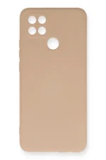 Uray store Oppo A15 Kılıf Nano içi Kadife Silikon - Pudra