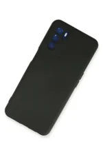 Uray store Oppo A16 Kılıf Nano içi Kadife Silikon - Siyah - Görsel 2