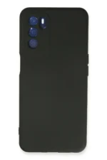 Uray store Oppo A16 Kılıf Nano içi Kadife Silikon - Siyah