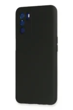 Uray store Oppo A16 Kılıf Nano içi Kadife Silikon - Siyah - Görsel 3