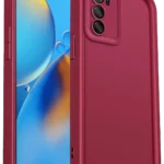 Uray store Oppo A16 Kılıf Viera Silikon - Bordo