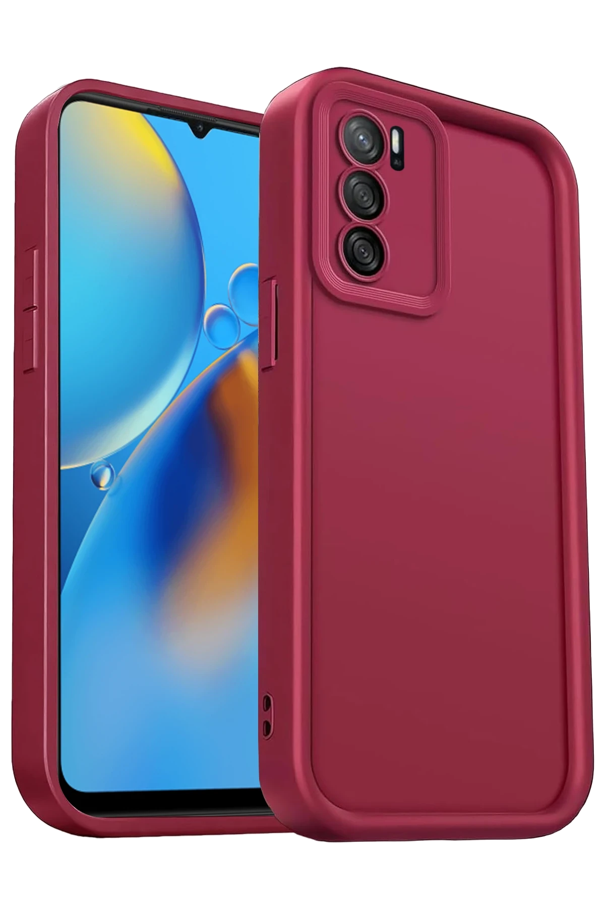 newface-oppo-a16-kilif-viera-silikon-bordo-default Uray store Oppo A16 Kılıf Viera Silikon - Bordo - Görsel 1