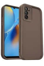 Uray store Oppo A16 Kılıf Viera Silikon - Kahverengi