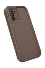 Uray store Oppo A16 Kılıf Viera Silikon - Kahverengi - Görsel 3