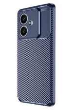 Uray store Oppo A3 Kılıf Auto Focus Karbon Kapak - Lacivert - Görsel 2