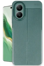 Uray store Oppo A38 Kılıf Auto Focus Kapak - Koyu Yeşil
