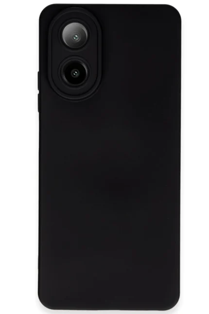 Uray store Oppo A38 Kılıf Nano içi Kadife Silikon - Siyah
