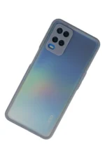 Uray store Oppo A54 4G Kılıf Montreal Silikon Kapak - Gri - Görsel 2