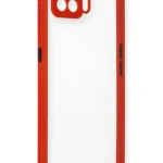 Uray store Oppo A73 Kılıf Miami Şeffaf Silikon - Kırmızı