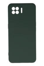 Uray store Oppo A73 Kılıf Nano içi Kadife Silikon - Koyu Yeşil