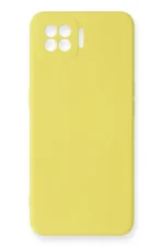 Uray store Oppo A73 Kılıf Nano içi Kadife Silikon - Sarı