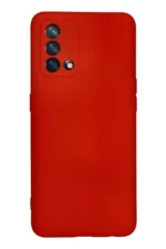 Uray store Oppo A74 4G Kılıf Nano içi Kadife Silikon - Kırmızı - Görsel 3