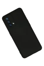 Uray store Oppo A74 4G Kılıf Nano içi Kadife Silikon - Siyah - Görsel 2