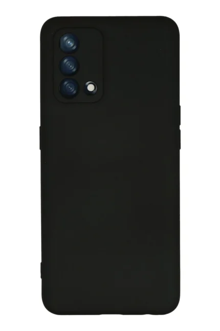 Uray store Oppo A74 4G Kılıf Nano içi Kadife Silikon - Siyah