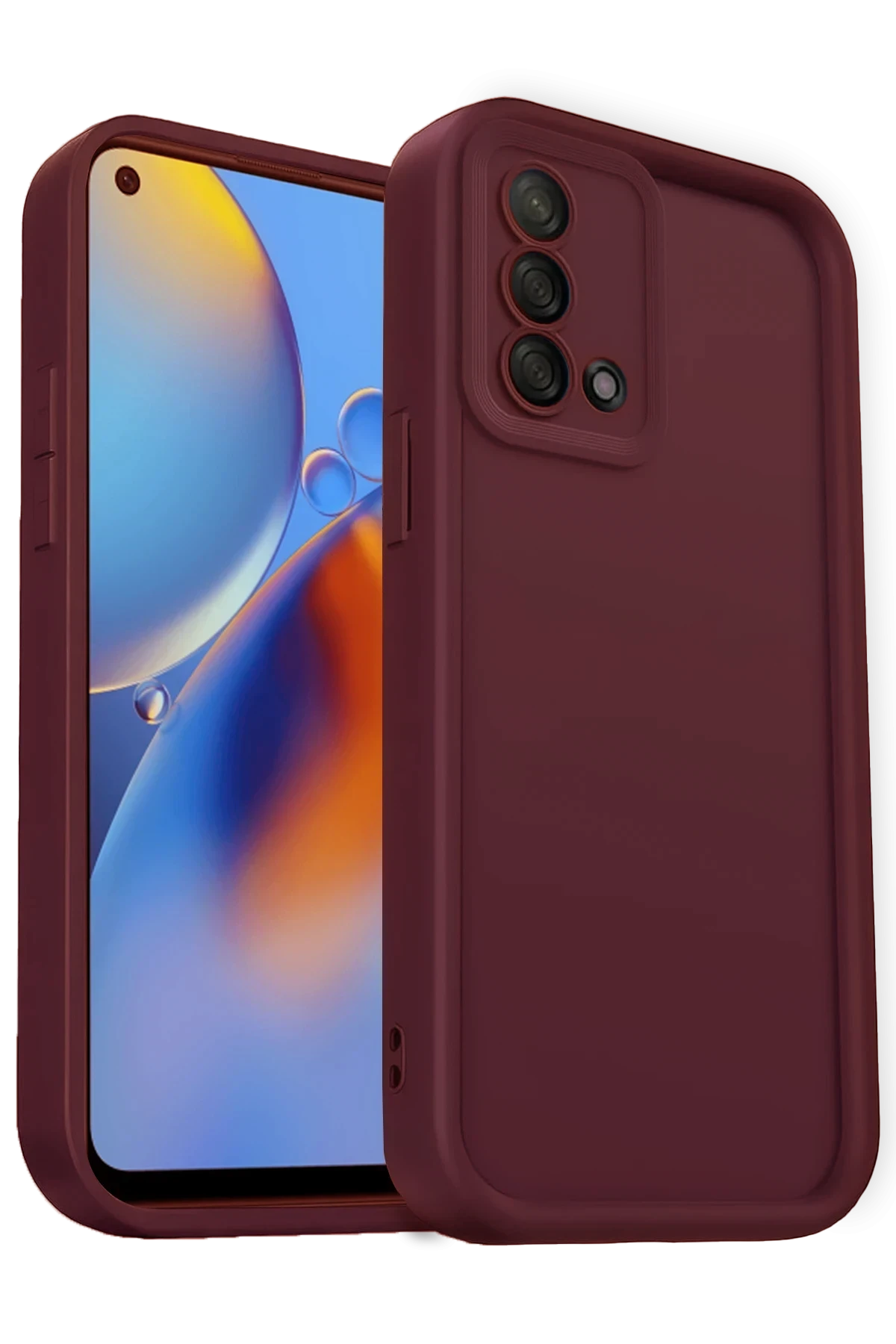 newface-oppo-a74-4g-kilif-viera-silikon-bordo-default Uray store Oppo A74 4G Kılıf Viera Silikon - Bordo - Görsel 1