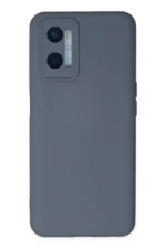 Uray store Oppo A96 Kılıf Nano içi Kadife Silikon - Gri