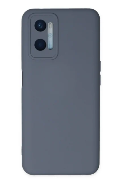 Uray store Oppo A96 Kılıf Nano içi Kadife Silikon - Gri