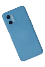 Uray store Oppo A96 Kılıf Nano içi Kadife Silikon - Mavi - Görsel 2