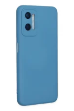 Uray store Oppo A96 Kılıf Nano içi Kadife Silikon - Mavi - Görsel 3