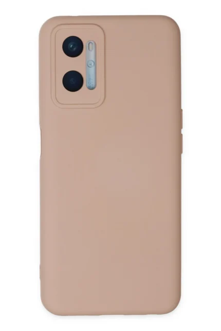 Uray store Oppo A96 Kılıf Nano içi Kadife Silikon - Pudra