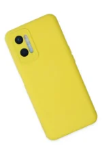 Uray store Oppo A96 Kılıf Nano içi Kadife Silikon - Sarı - Görsel 2