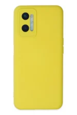 Uray store Oppo A96 Kılıf Nano içi Kadife Silikon - Sarı