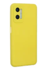 Uray store Oppo A96 Kılıf Nano içi Kadife Silikon - Sarı - Görsel 3