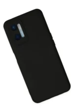 Uray store Oppo A96 Kılıf Nano içi Kadife Silikon - Siyah - Görsel 2