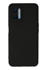 Uray store Oppo A96 Kılıf Nano içi Kadife Silikon - Siyah