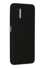 Uray store Oppo A96 Kılıf Nano içi Kadife Silikon - Siyah - Görsel 3