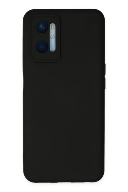 Uray store Oppo A96 Kılıf Nano içi Kadife Silikon - Siyah